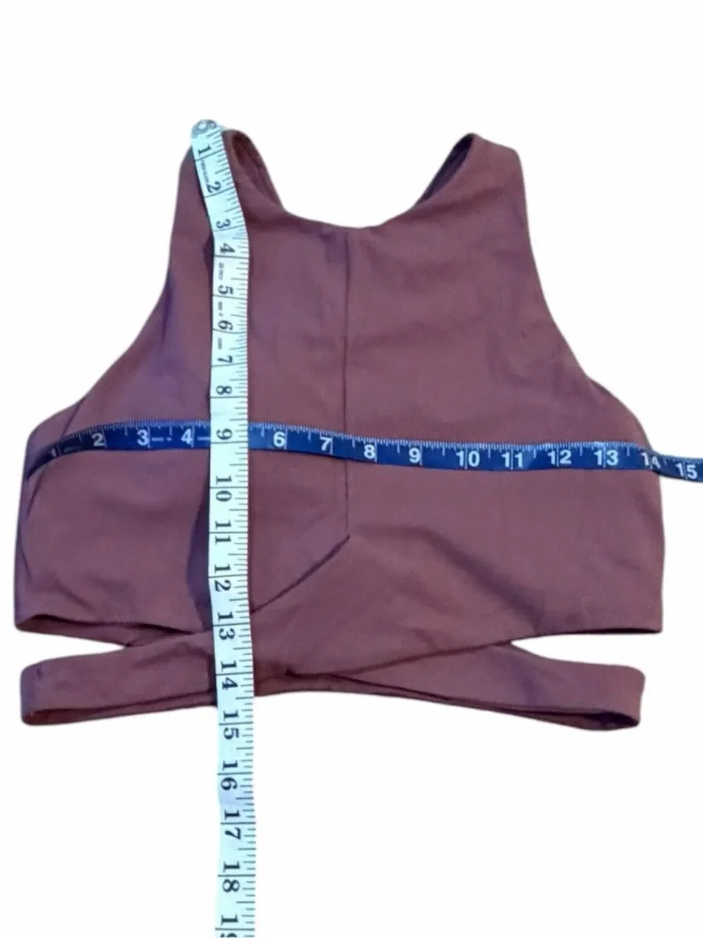 ATHLETA Conscious Cut Out Crop Sports Bra Mauve Size Medium #988051